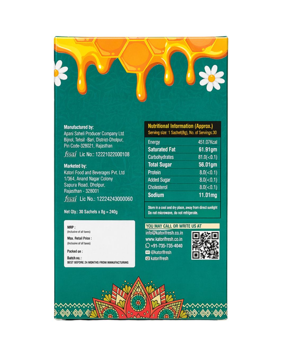 Multiflora Honey Sachets