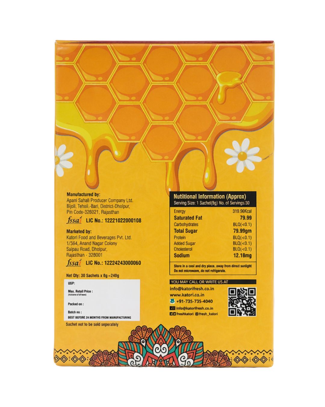 Mustard Honey Sachets