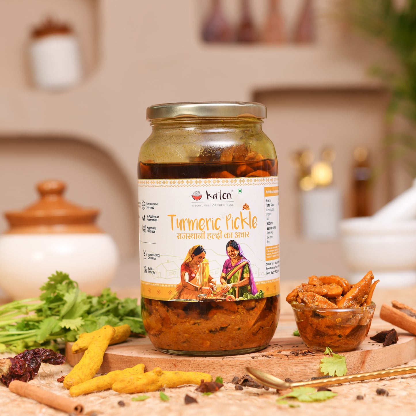 Traditional Homemade Haldi Pickle - Katori