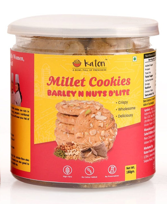 MILLET COOKIES BARLEY N NUTS D'LITE